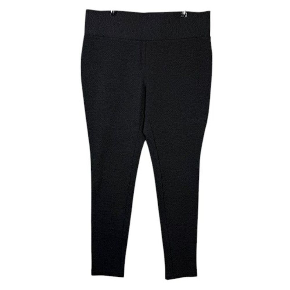 Philosophy‎ Charcoal Gray Wide Band Waist Leggings Pull On Stretch Pants Large